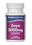 SOYA Isoflavones 5000mg | Now with Added Vitamin B6 for Hormonal Balance | Potent One-a-Day Formula | 120 Tablets = 4 Month Supply | Manufactured in The UK