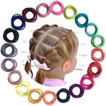 Baby Hair Ties for Girls - 200Pcs Small 1" Elastic Toddler Hair Ties Ponytail Holders Hair Ties for Baby Girls Infants Kids Hair Accessories (Color A)