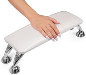 Merterfly Arm Rest for Acrylic Nails, Upgraded Big Hand Rest Stand for Desk Nail Tech Manicure Hand Rest for Nail Table Microfiber Leather Cushion Sturdy Support Manicure Hand Pillow for Salon