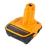 DCA1820 Battery Adapter for Dewalt 18V/20V, ASUNCELL Battery Converter for Dewalt Lithium Battery to NiCad NiMh Battery with USB Output Compatible with DCB204 DCB205 DCB206 DCB606 etc.