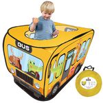 Putentfun Animal Bus Foldable Tent,Children's Play Tents,Pop Up Play Tent Playhouse,Children House Indoor Outdoor Play Toy Gift for Kids Toddlers,Portable Pop Up Play Teepee with Carry Bag