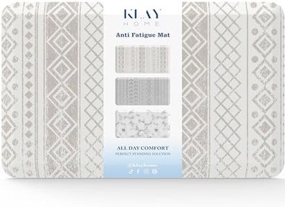 Klay Home Kitchen mats for Floor Anti Fatigue, 3/4" Thick 100% PU Memory Foam Kitchen mat, Padded Kitchen mat, Cushion Kitchen Sink Rug - Waterproof - Non-Slip - Well-Made (Small 20" x 32", Boho)