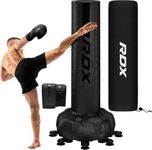 RDX XXL 150KG Freestanding Punching Bag with Cover & Gloves – 72” Adult Heavy Pedestal Punch Bag Set - 17 Suction Cup 8 Extended Legs Stand Base - Kick Boxing MMA Muay Thai Home Gym Fitness Training