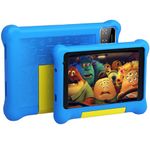 HiGrace Kids Tablet 7 inch, Tablet for Kids with HD Display, Android 12 Go Quad Core, 2GB RAM + 32GB ROM, 128GB Expansion, Wi-Fi, Children Tablet with Parent Control - Blue