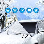 Car Front Window Sunshades, Exqline UV Ray Sun Visor Protector, Magnetic Car Windscreen Cover, Car Windshield Icer Cover, Keep Your Vehicle Damage Free, Fits of Standard Auto [Energy Class A+++]