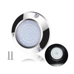 KOVNISE LED Underwater Light for Boats 316 Stainless Steel Boat Transom Mount Light, Waterproof LED Lights/Marine Lights 10-30V,for Stern Interior Navigation Deck Courtesy Night Fishing (White)