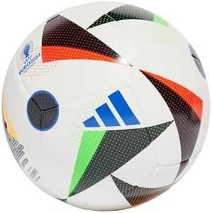 adidas Fussballliebe Training Euro 2024 Ball IN9366, Unisex, Soccer Ball, White/Black/Glow Blue, 5