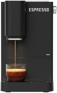 Terra Kaffe Demi Compact Fully Automatic Espresso Machine - Roaster-Approved Espresso Settings - Barista-Level Quality with Built-In Grinder - Coffee Machine - Slate