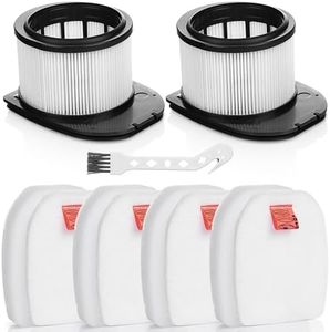 Sansoak Filtres de rechange IZ400 IZ420 pour aspirateur sans fil Shark Stratos DuoClean IZ400UK IZ400UKT IZ420UK IZ420UKT, 2 filtres post-moteur Hepa et 4 filtres en mousse et 4 filtres en feutre