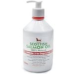 Treaby Scottish Salmon Oil for Dogs, Cats & Pets 500ml – 100% Natural Omega 3 6 9 Fish Oil for Dogs and Cats – Supports Natural Coat, Skin, Immune System, Joint & Brain Health