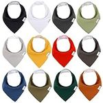 12 Pack Organic Cotton Baby Bandana