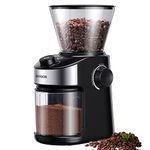 SHARDOR Plastic Coffee Grinder Burr Electric, Automatic Coffee Bean Grinder With Digital Timer Display, Adjustable Burr Mill With 25 Precise Grind Setting