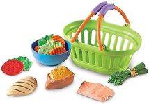 Learning Resources New Sprouts Healthy Dinner, Pretend Play Food Set, Kitchen Toys, 14 Piece Set, Ages 18mos+