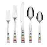 Cambridge 641020FSTA12R Fiesta Celebration Mirror 20-Piece Flatware Set