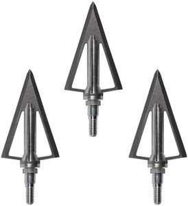 Swhacker #253 Razor Series Fixed 4-Blade Broadhead, 100 Grain, 1" Cut, 35° Blade Angle, Archery Hunting Broadheads, 3 Pack