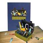 JMOCD Father's Day Toolbox Pop Up Card,3D Greeting Pop Up Card for Him,Birthday Card For Dad,Father's Day Gift for Dad, Son, Husband, Grandpa, Grandfather, Step Dad.