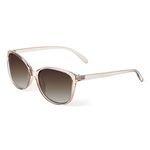 Face Shadow Cat Eye Sunglasses for Women Polarized Fashion Metal Decoration Ultralight UV400 Protection Champagne