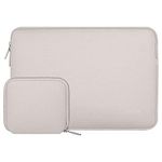 MOSISO Laptop Sleeve Compatible with MacBook Air/Pro, 13-13.3 inch Notebook, Compatible with MacBook Pro 14 inch M3 M2 M1 Chip Pro Max 2024-2021, Neoprene Bag with Small Case, Rock Gray