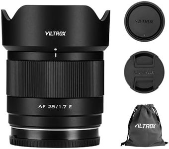 Viltrox AF 25mm F1.7 Large Aperture Prime Lens for Sony E-Mount Cameras A7 A7II A7III A7RII A7RIII A7RIV A7SIII A9 A7C A6400 A6000 A6600 A6100 A6500