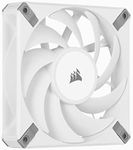 CORSAIR AF120 Elite, High-Performance 120mm PWM Fluid Dynamic Bearing Fan with AirGuide Technology (Low-Noise, Zero RPM Mode Support) Single Pack - White