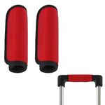 Lusofie 2PCS Luggage Handle Wrap Travel Essential Red Color Soft Luggage Identifiers For Suitcases Neoprene Material Comfortable Suitcase Handle Wraps For Suitcase For Traveling