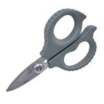 Clauss High Carbon Steel, Titanium Bonded 5.5" Kevlar Shear, Industrial, Serrated, Grey