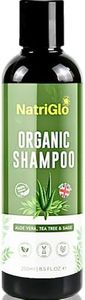 Tea Tree Shampoo for Dry Itchy Scalp | Organic Shampoo Natural Anti Dandruff Shampoo | Sulfate Free Shampoo | Vegan & Cruelty-Free, No SLS or Parabens by NatriGlo