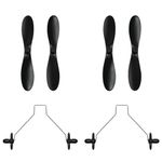 HAWK'S WORK Propellers & Wheels for RC Cessna and RC Eagle (2 Pairs)