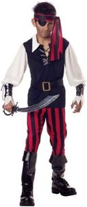 Cutthroat Pirate Costume - Child Large(10-12)