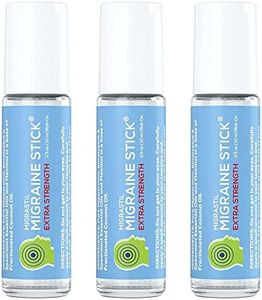 Basic Vigor Migrastil Extra Strength Migraine Stick Advanced Formula. Strong Aromatherapy Roll On with Menthol and Essential Oils. No Lavender. Made in The USA.