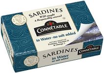 Sardines | Connetable | Sardines in Water | No salt added | 4.375 Ounce | Pack of 12