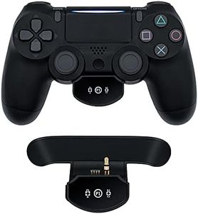 Mcbazel Back Button Attachment with OLED Display for PS4 Controller, Programmable Button Triggers with 3.5MM Audio Jack, Gaming Stuff Accessories for PS4 Controllers - Black