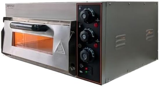 APRANTO Steel Pizza Maker | Commercial Grade Pizza Oven with Stone | In Built Temperature Controller and Timer | 1 Year Warranty on Electric Parts