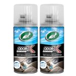 Turtle Wax Odor-X Whole Car Blast Car Air Freshener, New Car Scent, One-time Use Odour Eliminator, Removes Unwanted Smells Permanently, Car Fragrance Lasts up to 30 Days, 50ml, Pack of 2