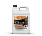 #1 Deck Premium Semi-Transparent Wood Stain for Decks, Fences, Siding - 1 Gallon (Dark Walnut)