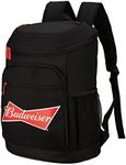 Beer Cooler Backpack Insulated 21 Liter Leak Proof Soft Cooler for Beach Camping Hiking Picnic (Budweiser)