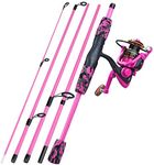 YONGZHI Spinning Fishing Rod,5-Piece Portable Fishing Pole and Reel Combo for Boys,Girls and Adults-R