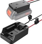 Power Wheel Adapter with Fuse&Switch,Secure Battery Adapter for Black+Decker 20V MAX Lithium Battery,with 12 Gauge Wire,Good Power Convertor for DIY Ride On Truck,Robotics,RC Toys and Work Lights