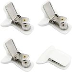 QPINGH Padded Comforter Clips 4 Pack Duvet Clips for Comforter Inside, Blanket Fasteners for Preventing Comforters from Shifting Inside Duvet Cover