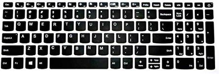 Saco Keyboard Protector Silicone Skin Cover for Lenovo IdeaPad S145 Laptop - Black