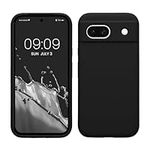 kwmobile Case Compatible with Google Pixel 8a Case - TPU Silicone Phone Cover with Soft Finish - Black