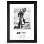 Malden International Designs Black Concept Wood Picture Frame, 5-Inch by 7-Inch