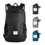 Naturehike 18L 25L Hiking Daypacks Waterproof Lightweight Packable Camping Backpack (black-18L)