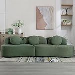 Livavege Modern Sofa, Soft Curved U