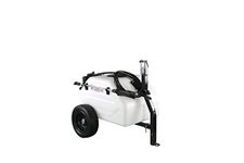 Homestead SL6-46-012Q-HS 12 Gallon Pull & Tow Boom Broadcast Trailer Sprayer – Everflo 1.1GPM, White