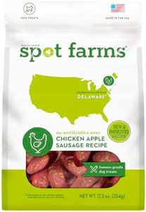 Spot Farms Chicken Apple Sausage Healthy All Natural Dog Treats Human Grade Made in USA 12.5 oz