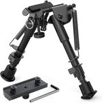 Feyachi 2 in 1 Bipod 6 Inch to 9 Inch Adjustable Rifle Bipod with MLOK Keymod Rail Mount Adapter Included