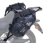 WILD HEART Motorcycle Saddlebags Waterproof 36L (18L*2) Motorcycle Side Saddlebags Pannier Bag Trunk Motorcycle Accessory (Black)