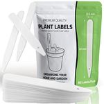 Plant Labels for Outdoor Plants - 80 Premium Quality Plant Labels Plastic - Strong Durable Recyclable Plant Tags Garden Labels with Easy Write Surfaces [12 x 1.35 cm] Plant Markers by Innoveem