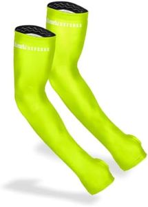 FARMER'S DEFENSE Gardening Arm Sleeves|UV Cooling Protective Sleeve Women & Men|Anti-Scratch Cover Sun UPF Outdoor Protection - Yellow - XS